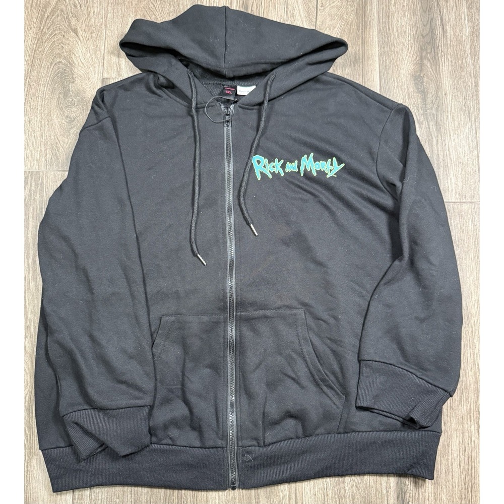NWOT Rick And Morty Romwe 1XL Zip‎ Up Hoodie